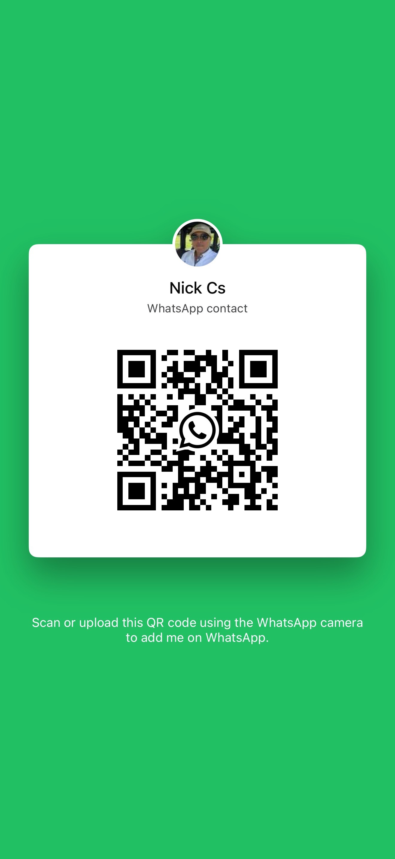 Scan to connect on WhatsApp